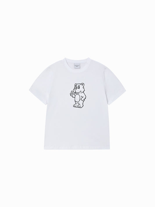 ADLV Woman Basic AC Bear Short Sleeve T-Shirt