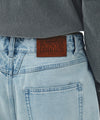Marithé François Girbaud New M Low-Waist Tuck Wide Denim Pants Blue