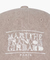 Marithé François Girbaud DRAWING CLASSIC LOGO DAMAGED COVERED CAP pink