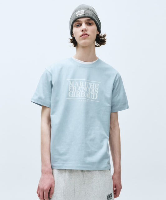 Marithé François Girbaud CLASSIC LOGO TEE ice blue