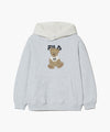 Marithé François Girbaud MFG X FILA KIDS DOODLE BEAR HOODIE Light Heather Gray