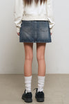 General Idea WOMAN Washed Denim Mini Skirt