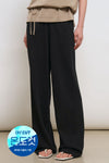 General Idea WOMAN Temperature Cut Cool Semi Wide Knit Pants [IVORY]