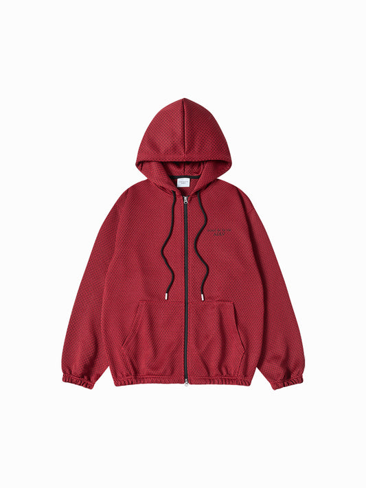 ADLV Color Mix Mesh Hoodie Zip Up