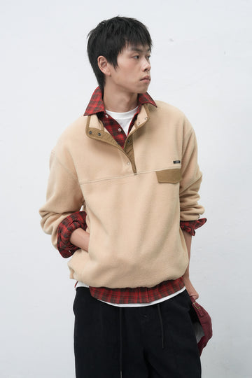 General Idea UNISEX Soft High Neck Fleece Anorak Set