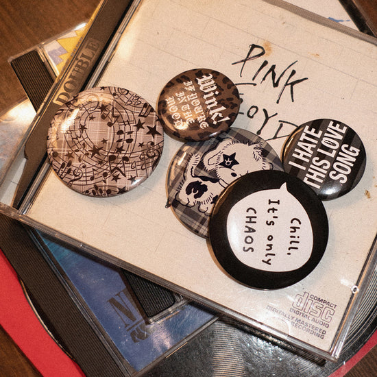 Mahagrid FESTA BUTTON PIN SET [BLACK]