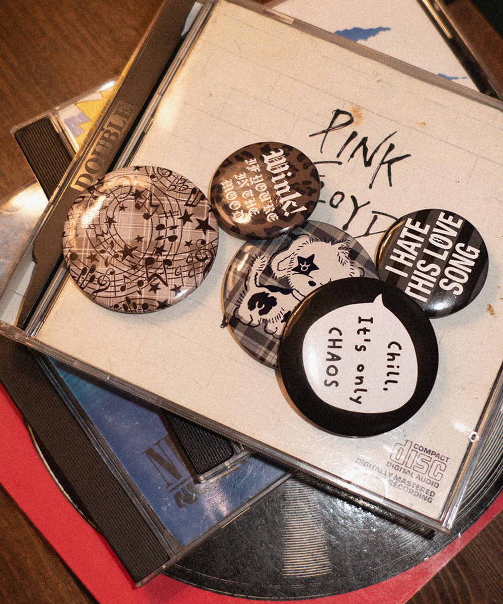 Mahagrid FESTA BUTTON PIN SET [BLACK]