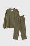 General Idea UNISEX Cotton Logo Loose Fit Sweatshirt Set