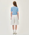 Marithé François Girbaud W LONG BERMUDA DENIM PANTS