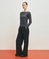 Marithé François Girbaud Marithé SPORT W PIN-TUCK WIDE PANTS black