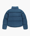 Marithé François Girbaud W DENIM CROP DOWN JACKET blue