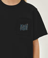 Marithé François Girbaud Kids Doodle Classic Logo Pocket Point Tee Black