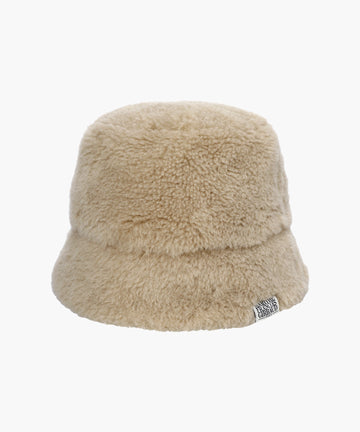 Marithé François Girbaud CLASSIC LOGO FUR BUCKET HAT