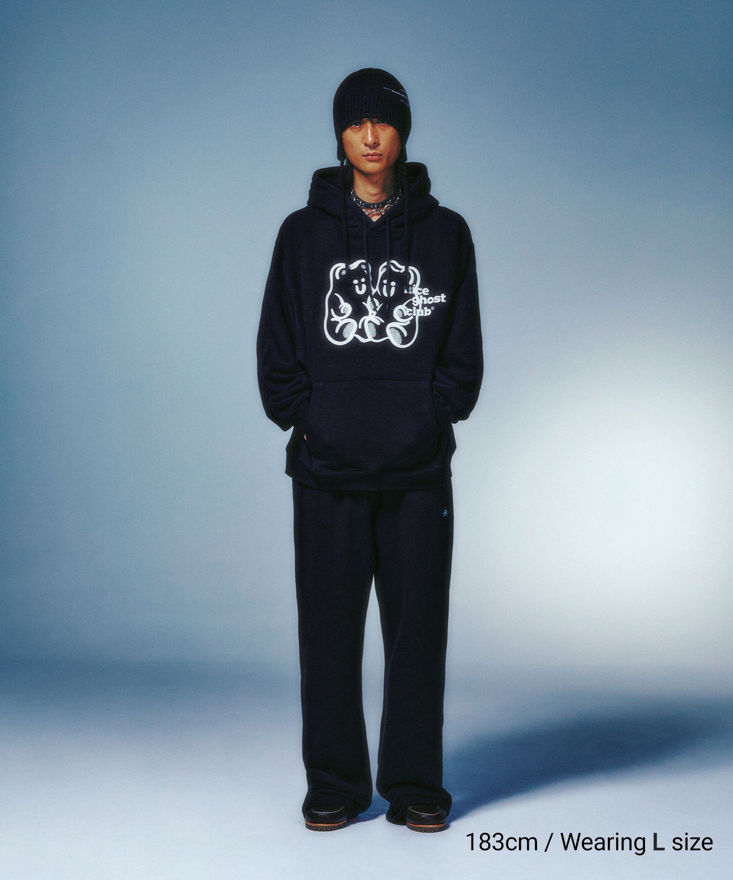 Nice Ghost Club Gummy Bear & Logo Hoodie