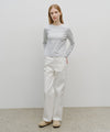 Marithé François Girbaud W HIGH STRAIGHT DENIM PANTS