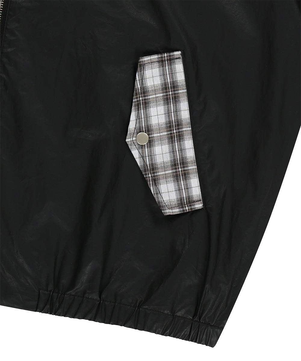 Mahagrid Check Harrington Jacket