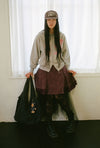 Nice Ghost Club Denim Doodle Shoulder Tote Bag
