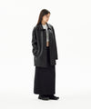 Mahagrid Faux Leather Car Coat