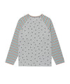 Cavish Striped Star Raglan Long Sleeve Tee