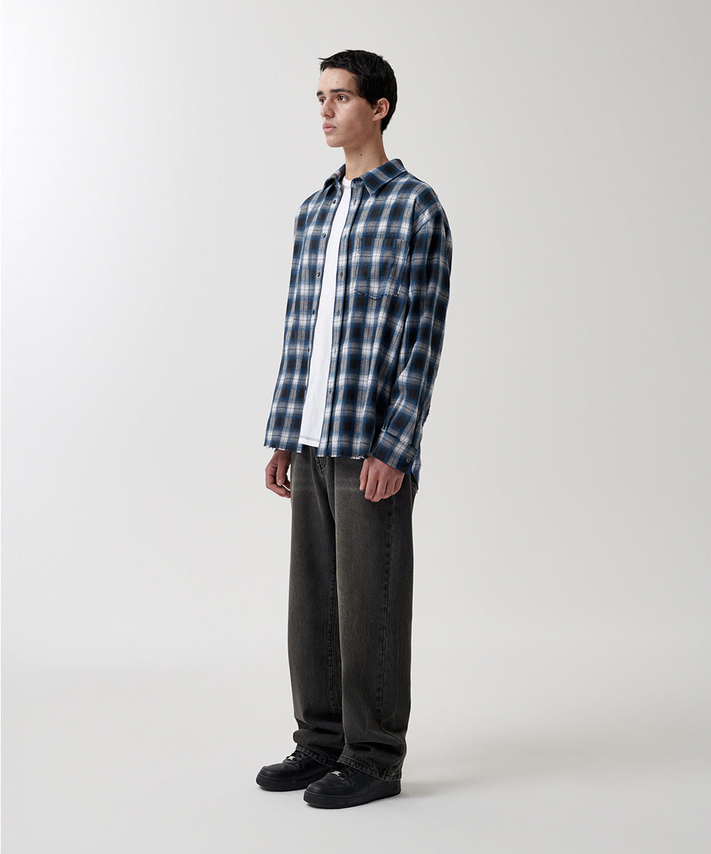 Mahagrid Raw Cut Ombre Shirt