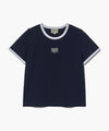 Marithé François Girbaud [L 사이즈 6/19 예약발송] W CLASSIC LOGO RINGER TEE navy