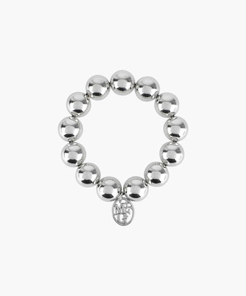 Marithé François Girbaud PEARL SILVER BALL SCRUNCHIE