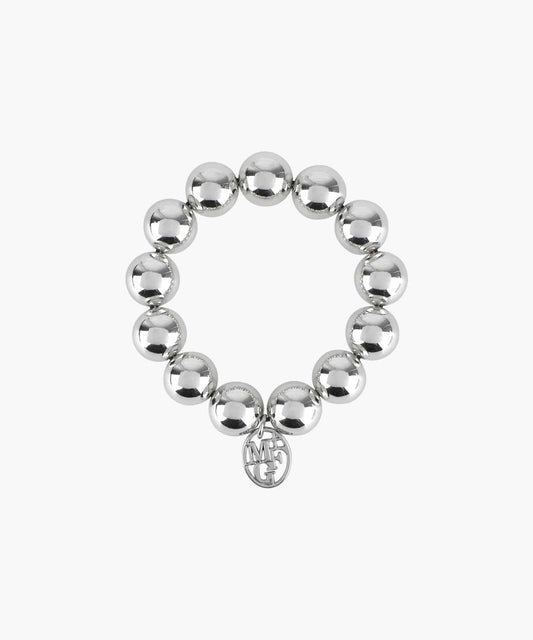 Marithé François Girbaud PEARL SILVER BALL SCRUNCHIE