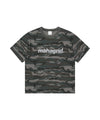 Mahagrid Camo Pattern Basic Logo Crop Tee