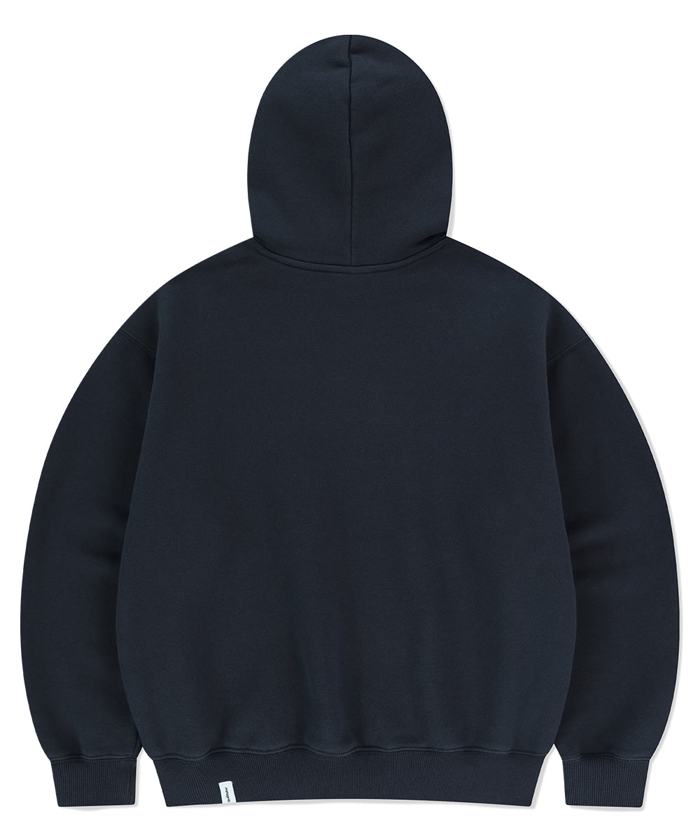Mahagrid Twill Cut Off Applique Hoodie