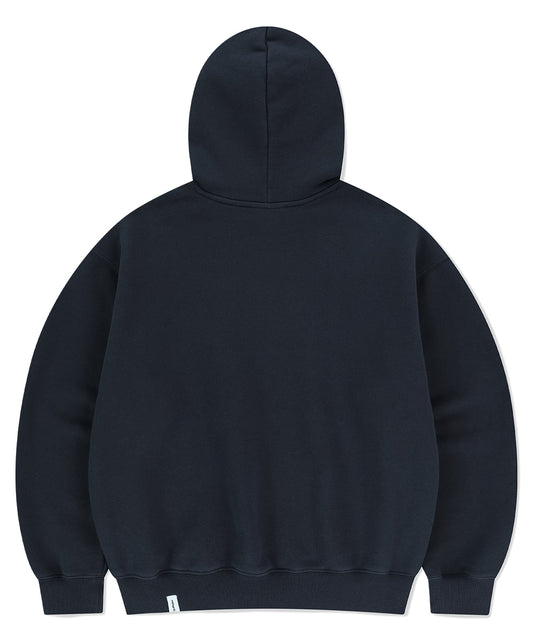 Mahagrid Twill Cut Off Applique Hoodie