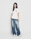 ADLV Woman Rabbit Bear Doll Logo Short Sleeve T-Shirt