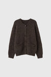 General Idea MAN Wool Blend Hairy Loose Fit Cardigan