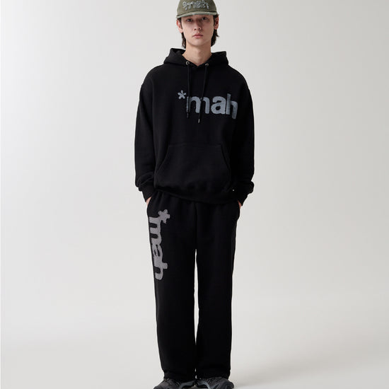 Mahagrid mah CUT OFF APPLIQUE SWEATPANT