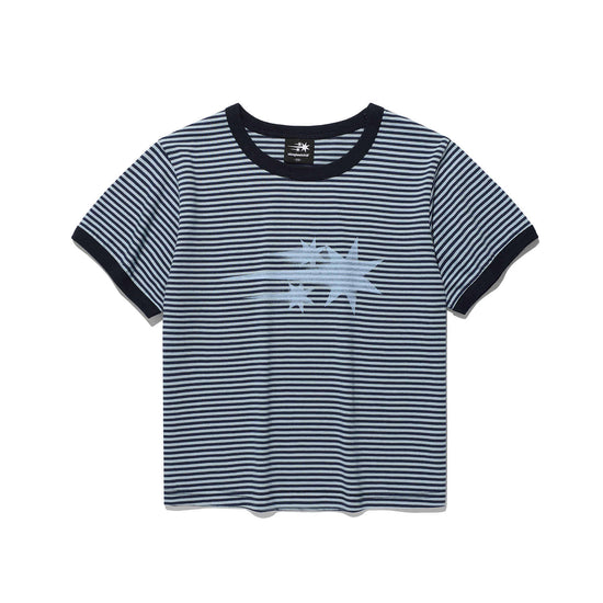 Nice Ghost Club Stripe Rush 3Star Ringer Crop Tee