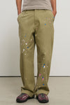General Idea MAN Painting Garment Dyed Chino Pants