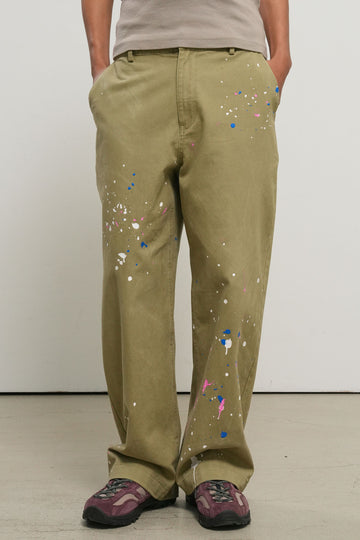 General Idea MAN Painting Garment Dyed Chino Pants