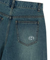 Mahagrid Mud Washing Denim Short