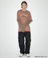 Mahagrid Symbol Layered Long Sleeve Tee Brown