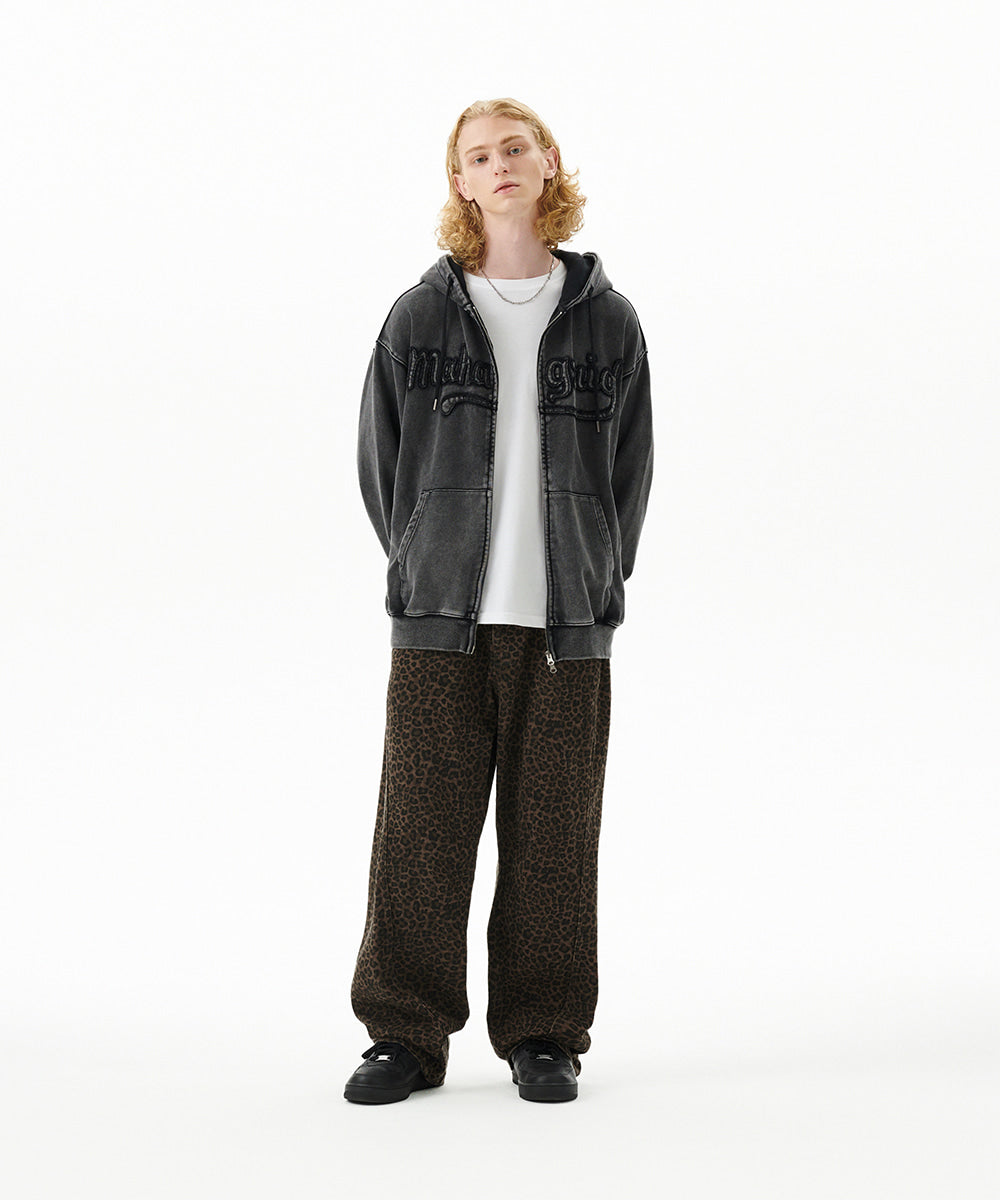 Mahagrid Curved Leopard Pant