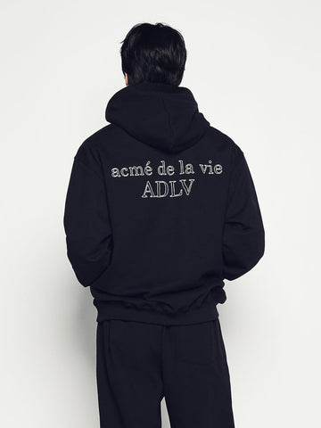 ADLV Border Line Basic Logo Hoodie