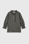 General Idea WOMAN Check Frill Blouse
