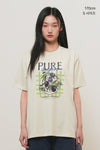 General Idea WOMAN Food Market Artwork Short Sleeve T-Shirt [OLIVE]