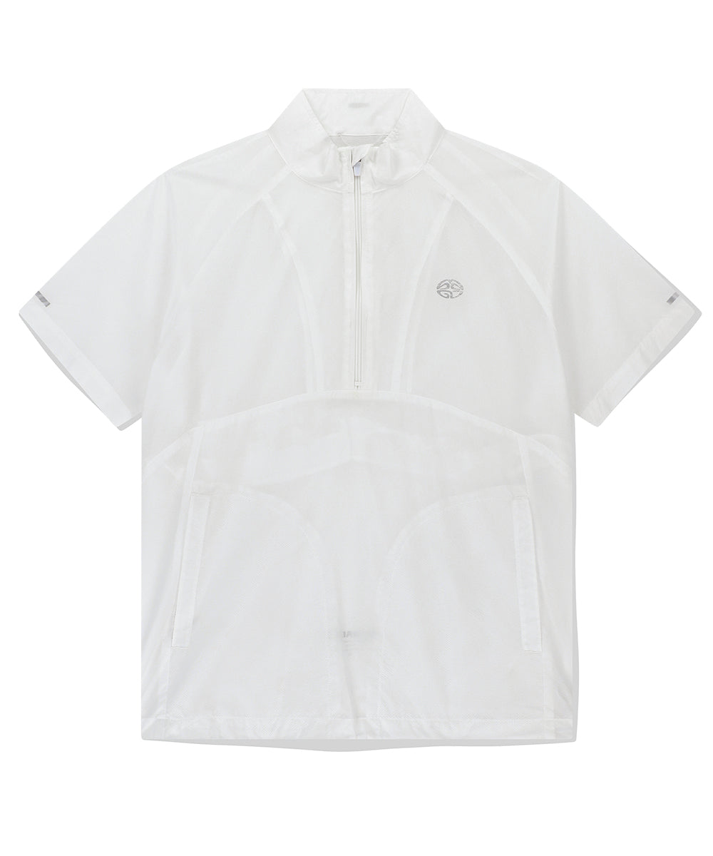 Mahagrid Half Zip Panel Windbreaker