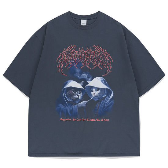 Mahagrid Smoking Cat Tee