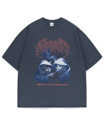 Mahagrid Smoking Cat Tee