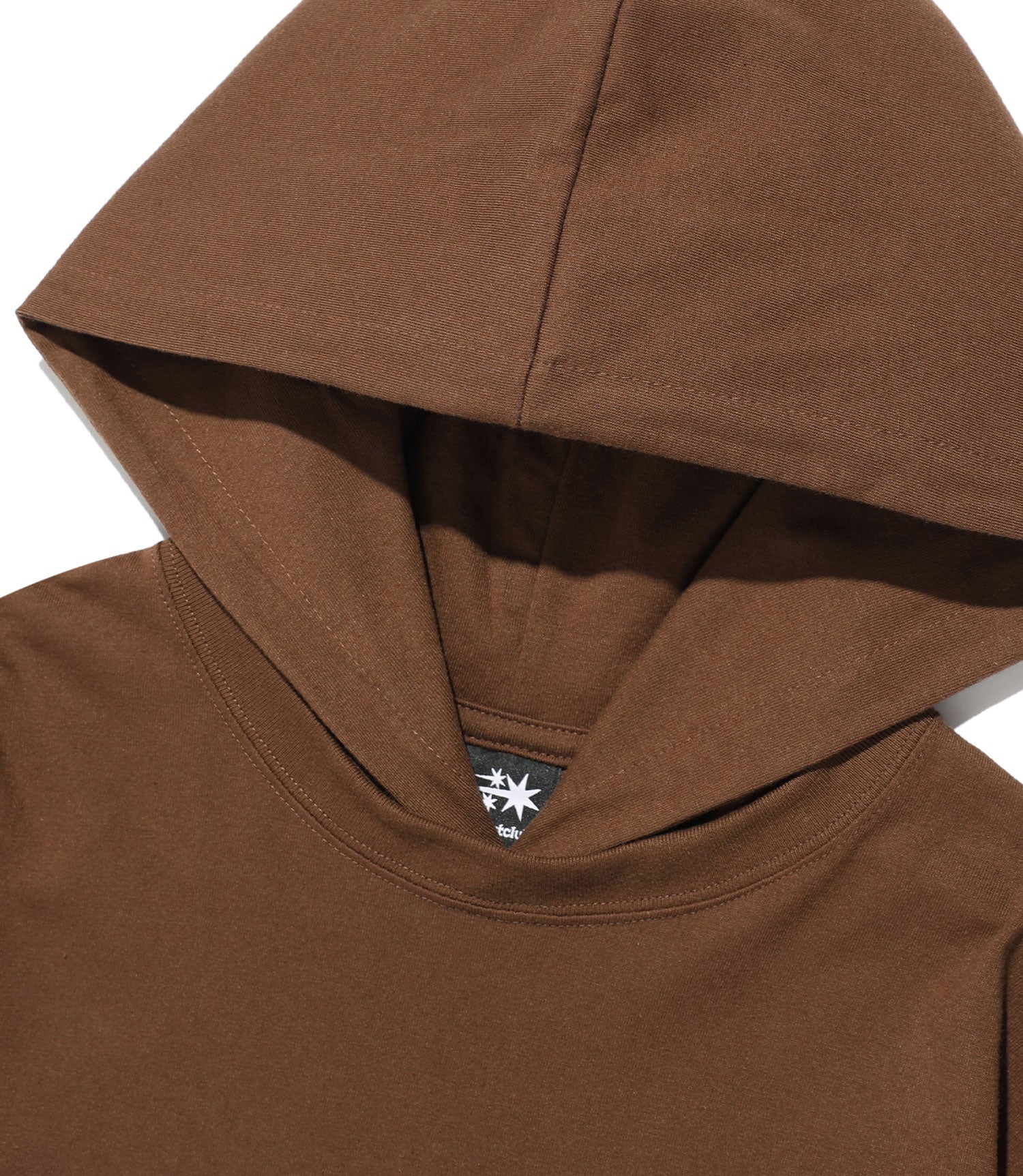Nice Ghost Club Think Layered Long Sleeve Hoodie [Brown]