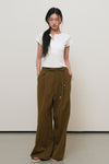 General Idea WOMAN Snap Henry Neck T-Shirt