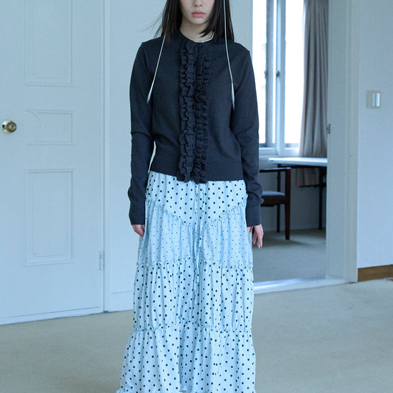 Nice Ghost Club Frill Knit Cardigan