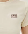 Marithé François Girbaud W ANTIQUE CLASSIC LOGO SLIM CROP TEE red