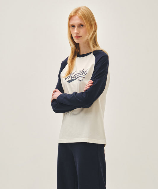 Marithé François Girbaud SLEEVE CONTRAST LONG SLEEVE TEE